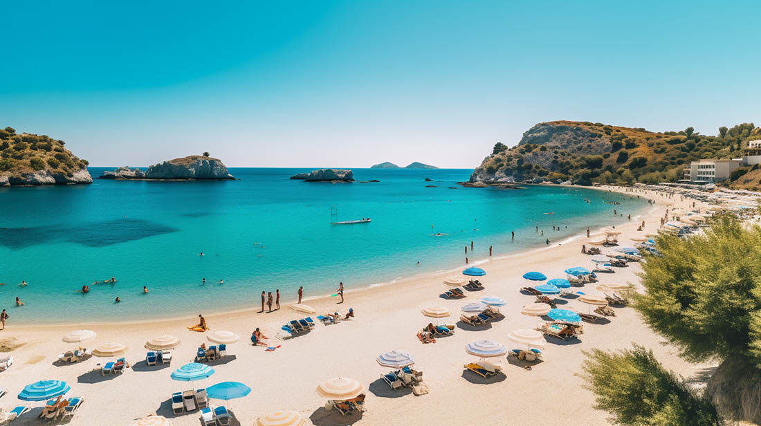 Sonnenbaden auf den griechischen Inseln